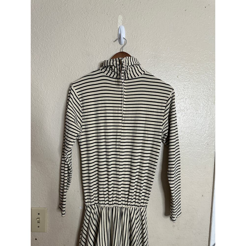 Buru Striped Turtleneck Jersey Maxi Dress Womans XS - Picture 7 of 14